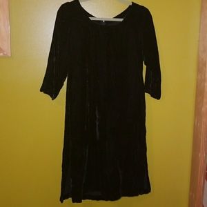 True vintage velvet gutter goth dress